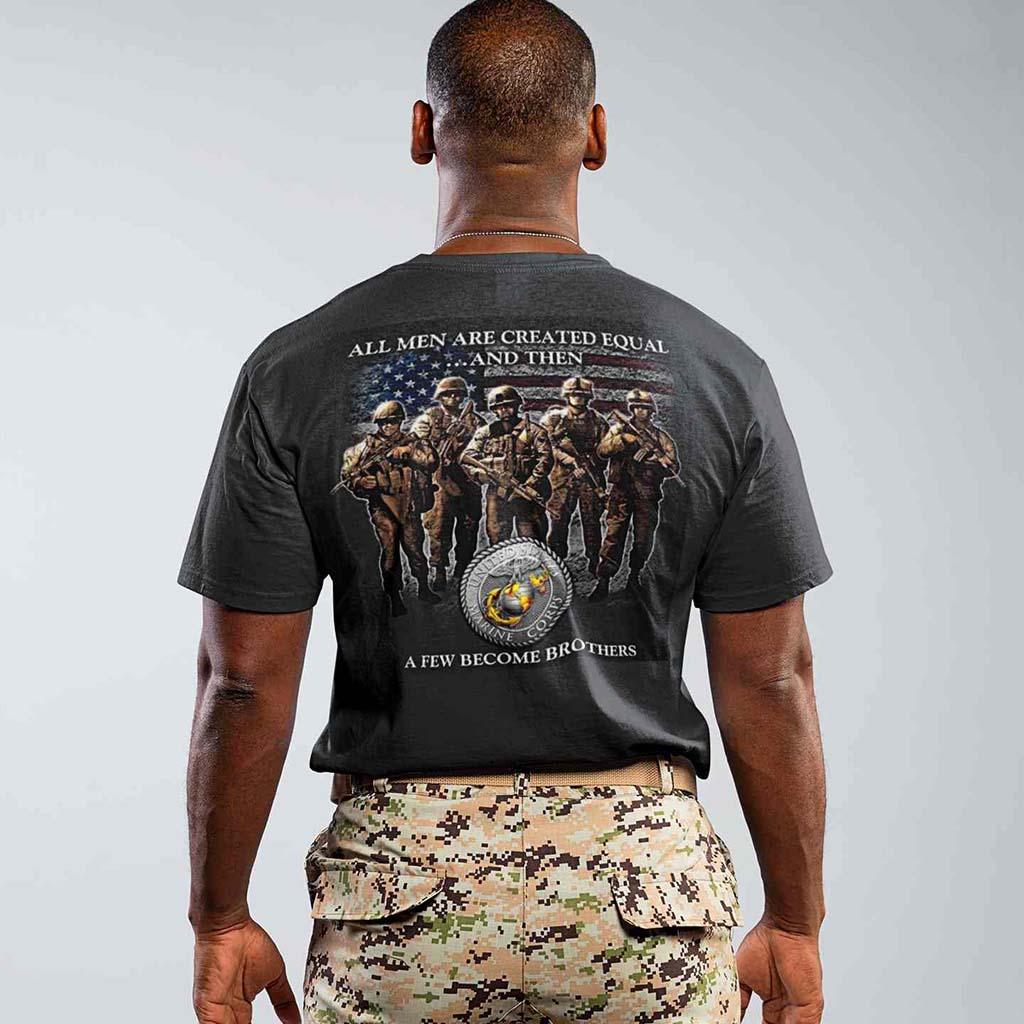 Marines A Few Became Brothers T-Shirt - Military Republic