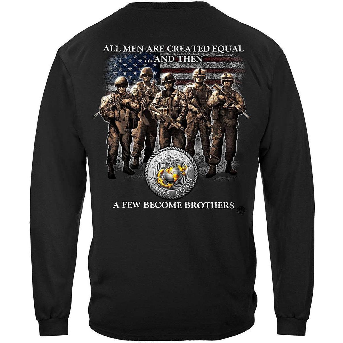 Marines A Few Became Brothers Hoodie - Military Republic