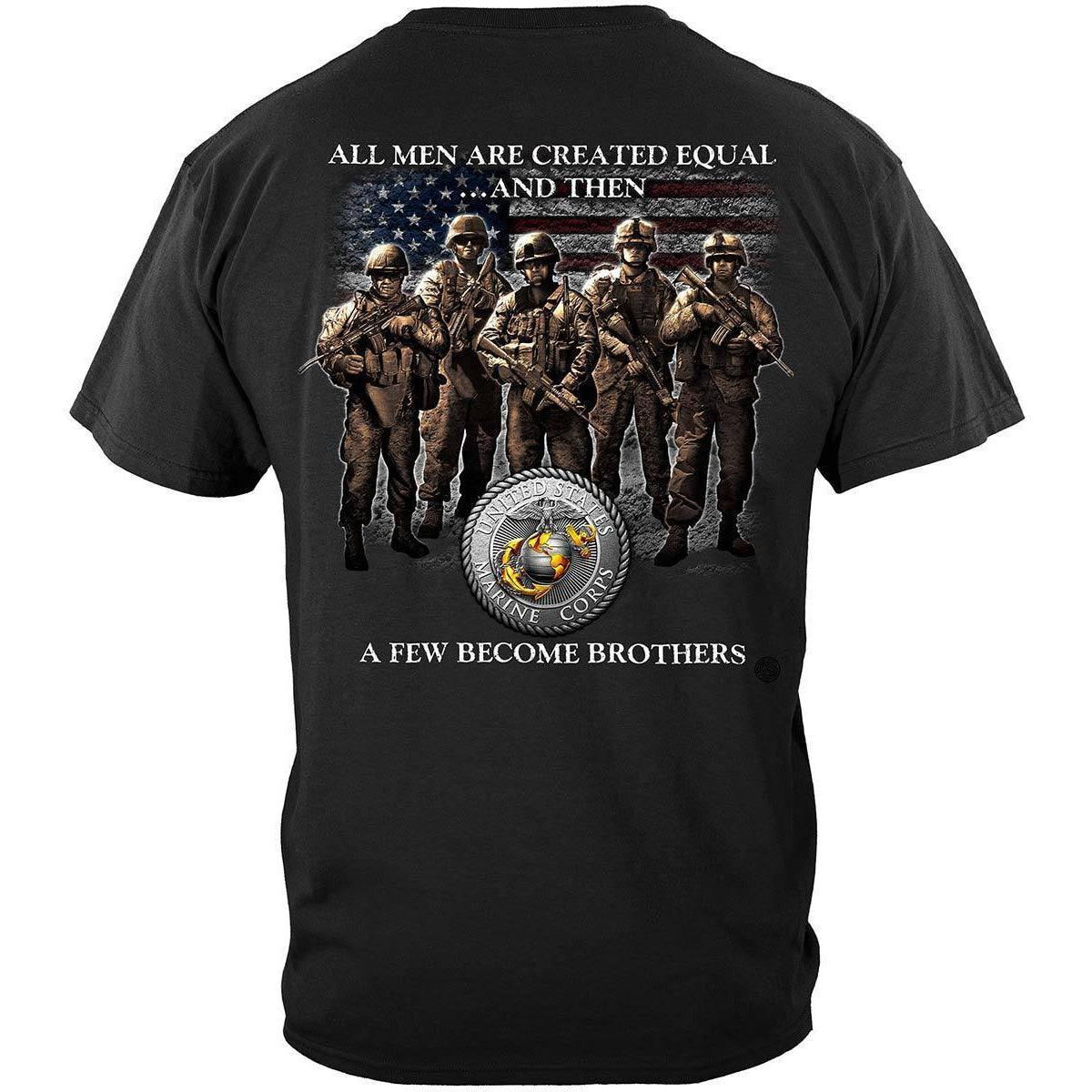 Marines A Few Became Brothers Hoodie - Military Republic