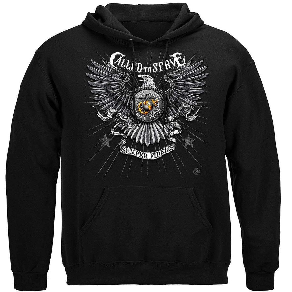 Marines Called To Serve Premium T-Shirt - Military Republic