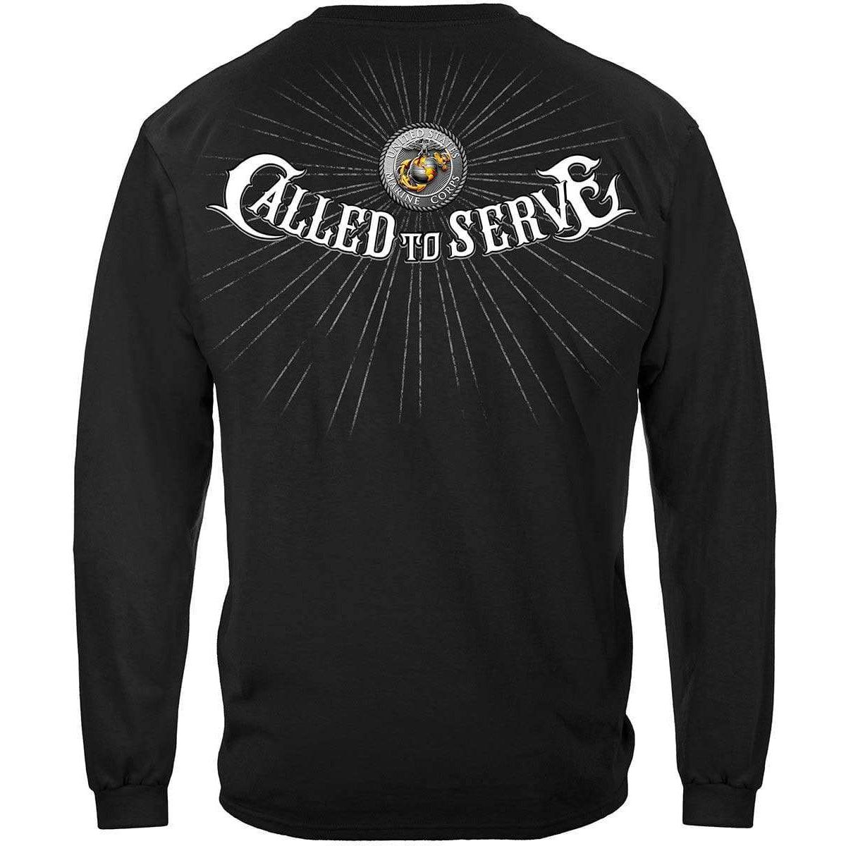 Marines Called To Serve Premium T-Shirt - Military Republic