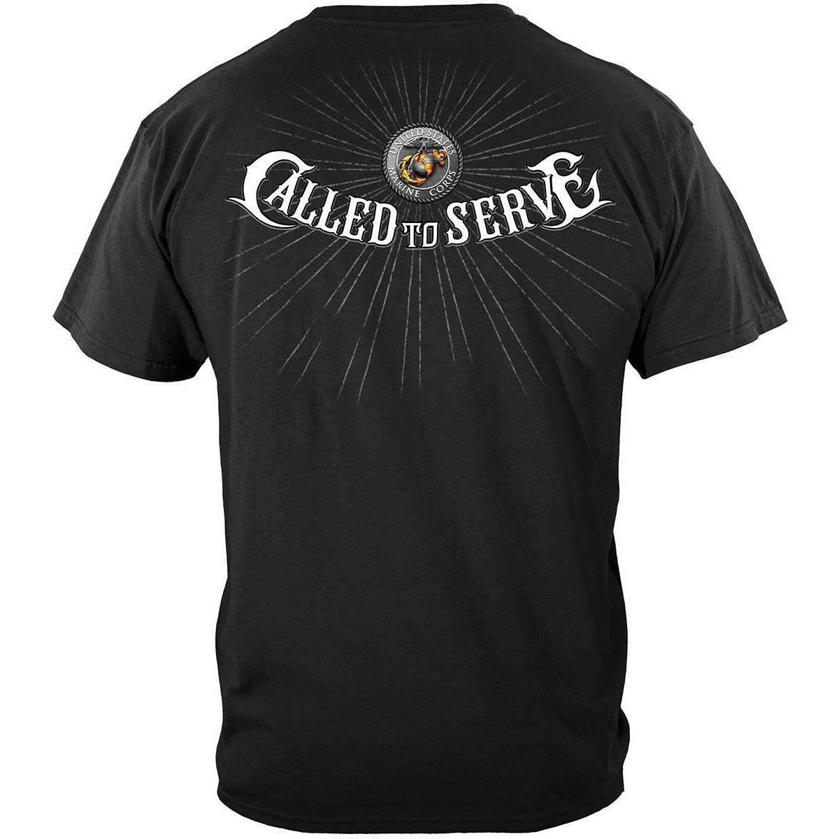 Marines Called To Serve Premium T-Shirt - Military Republic