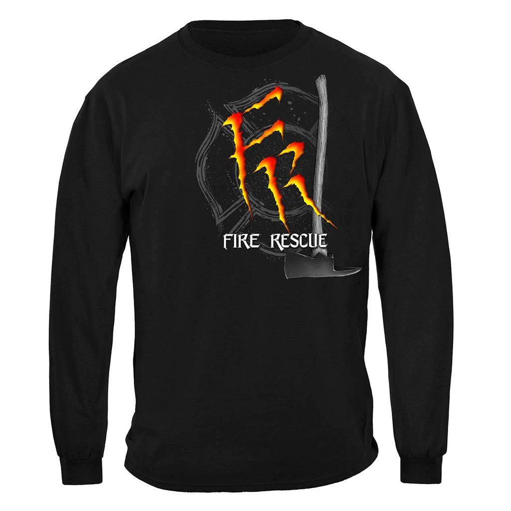 United States Monster Claws Fire Rescue Premium Long Sleeve - Military Republic