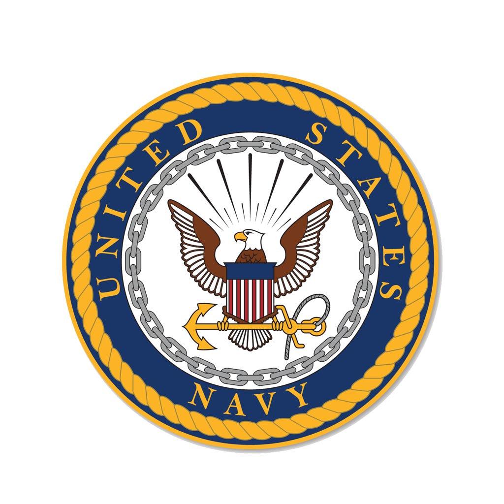 United States Navy Large Seal Sticker (11.5 x 11.5") - Military Republic