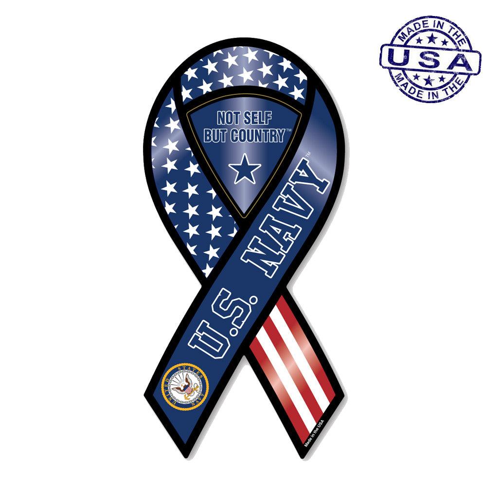United States Navy Not Self But Country Magnet (3.88" x 8") - Military Republic