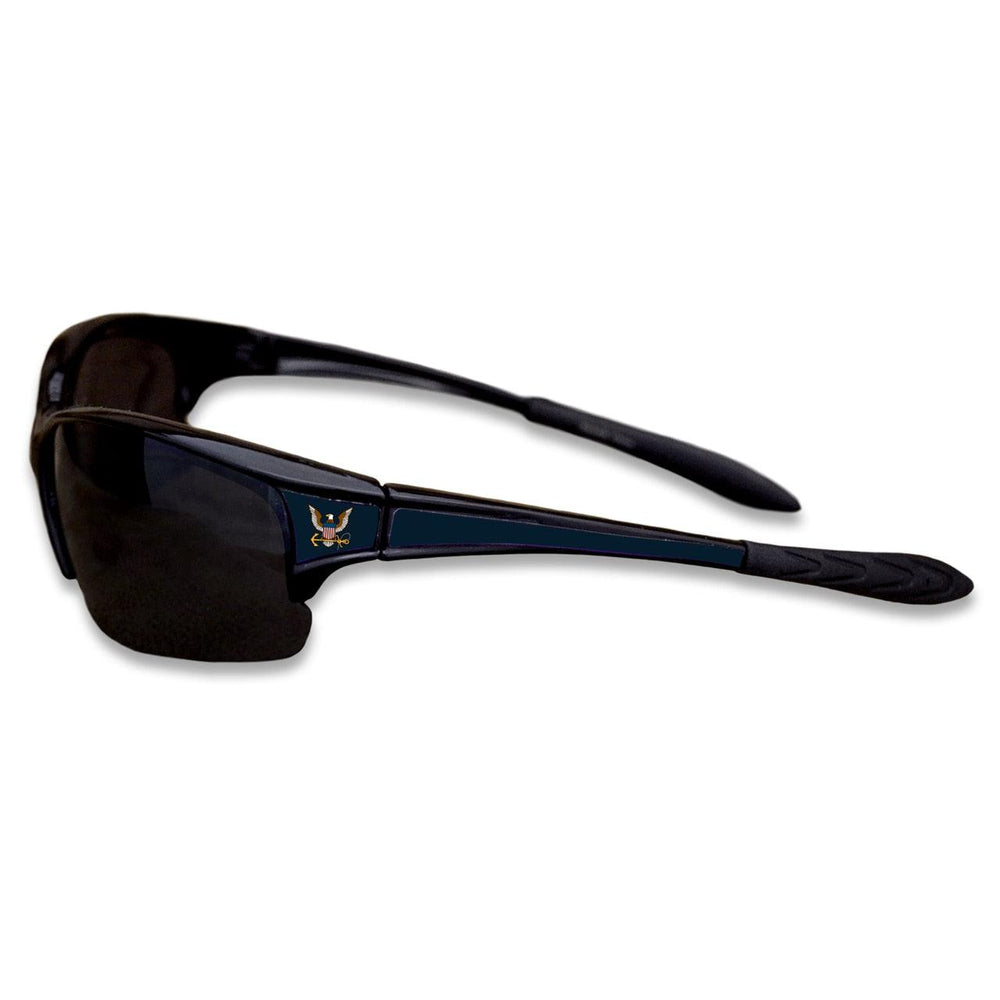 U.S. Navy Black Sports Rimless Sunglasses - Military Republic
