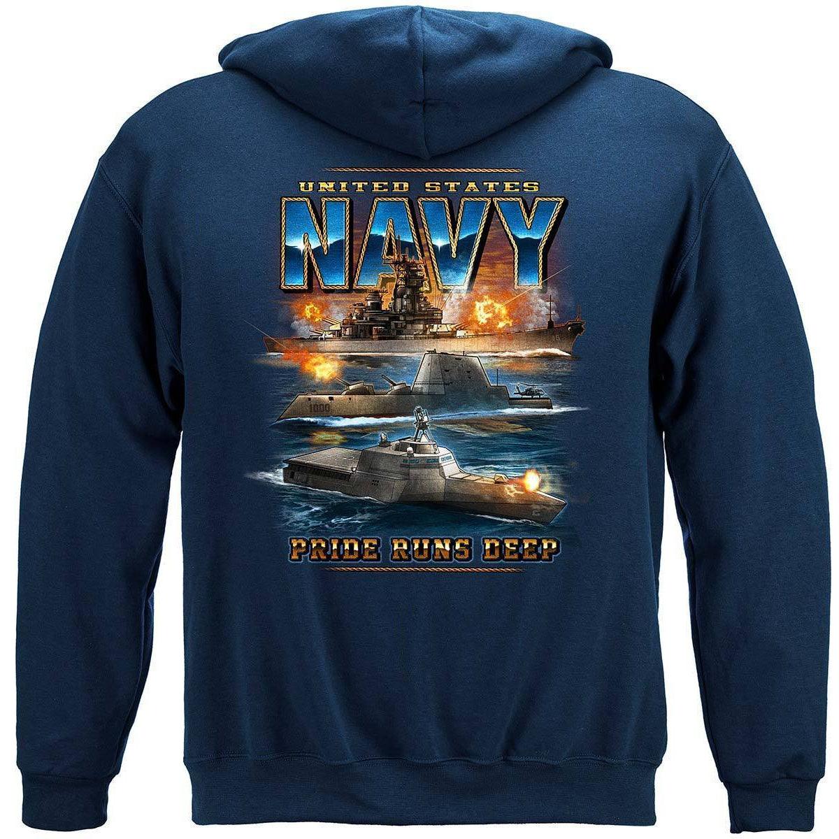 Navy Pride Runs Deep T-Shirt - Military Republic
