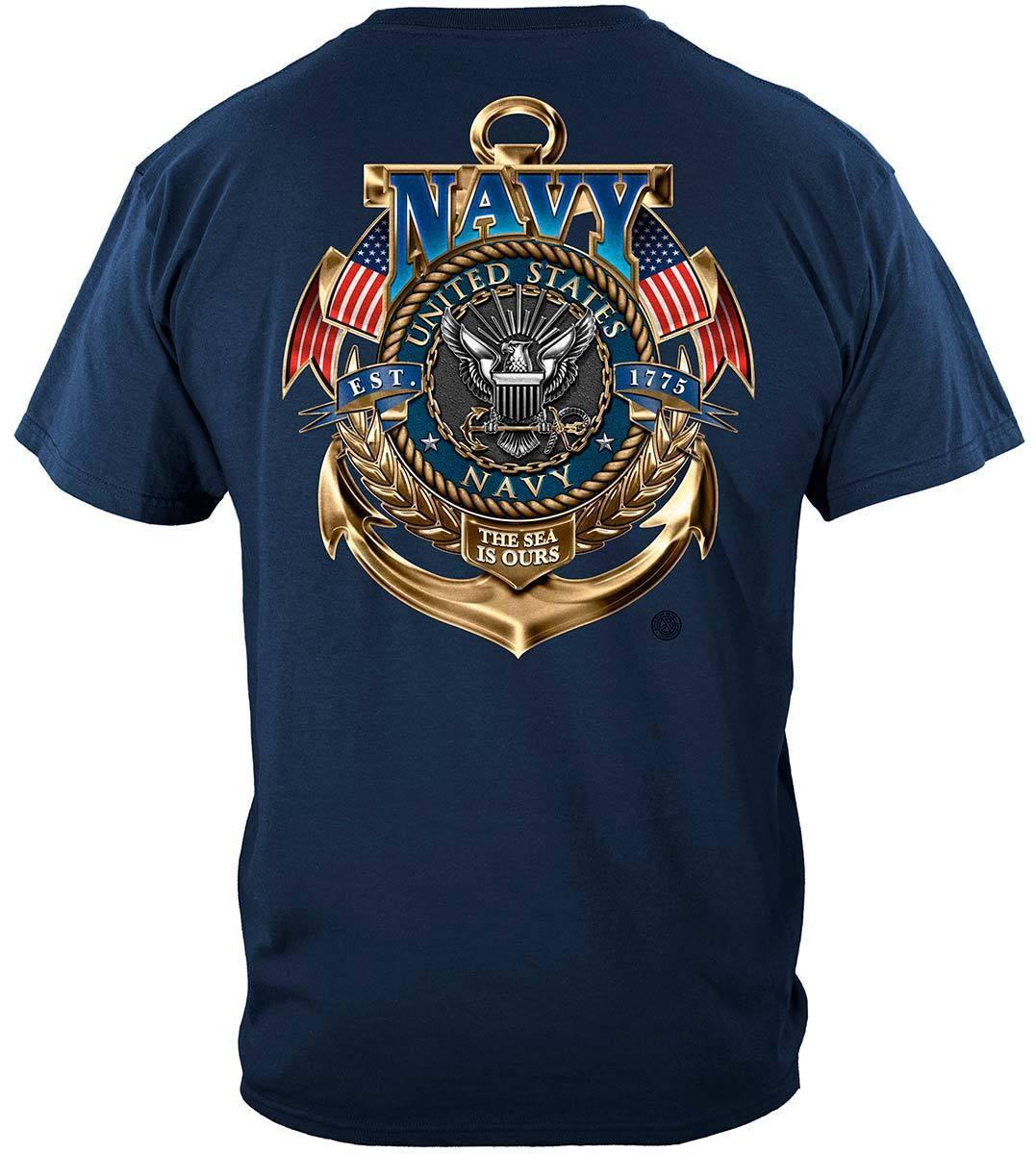 US Navy Badge The Sea Is Ours Hoodie - Military Republic