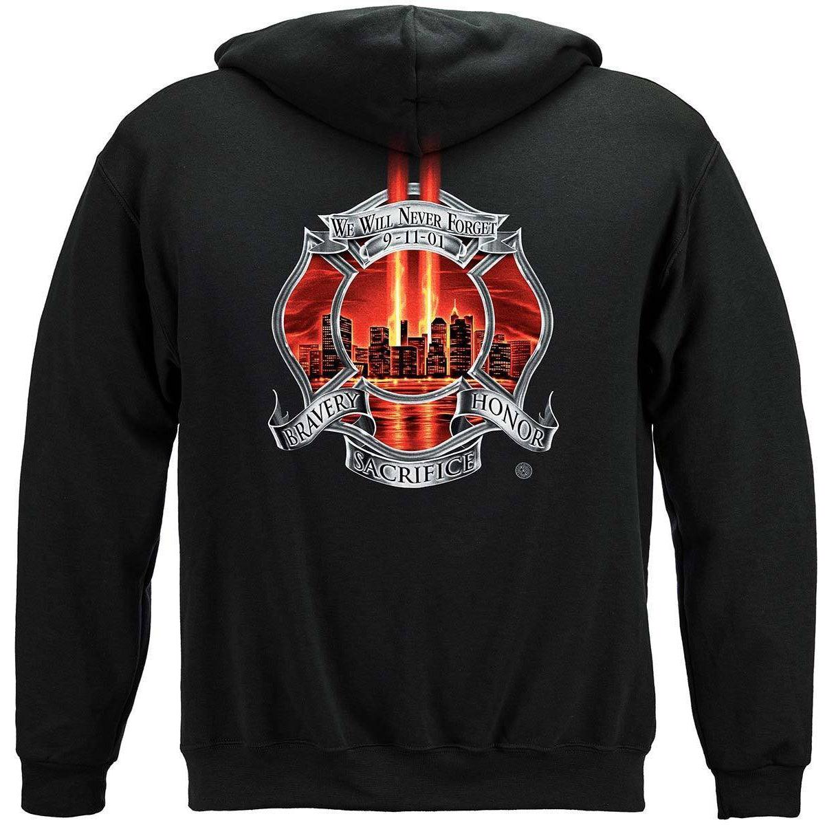 Never Forget 911 Firefighter T-Shirt - Military Republic