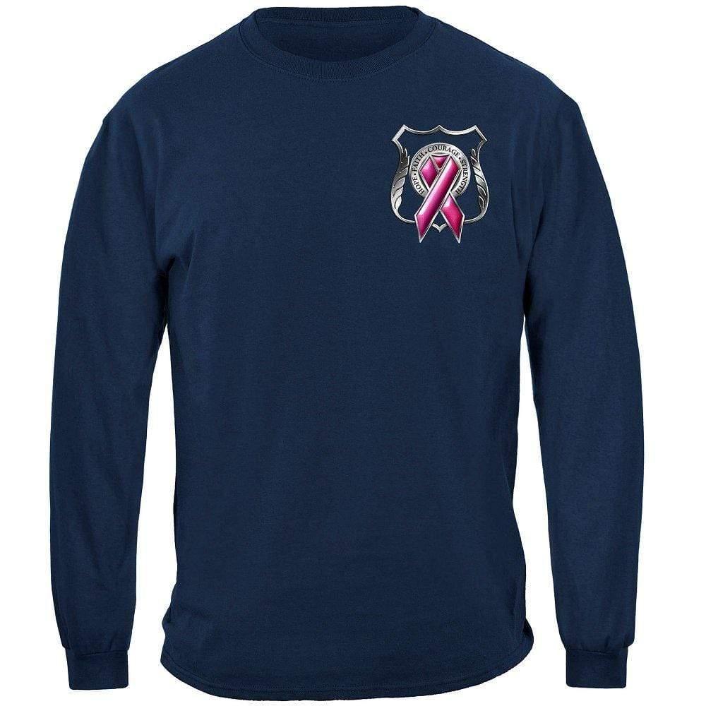 POLICE fight for a Cure- Cancer Awareness T-Shirt - Military Republic