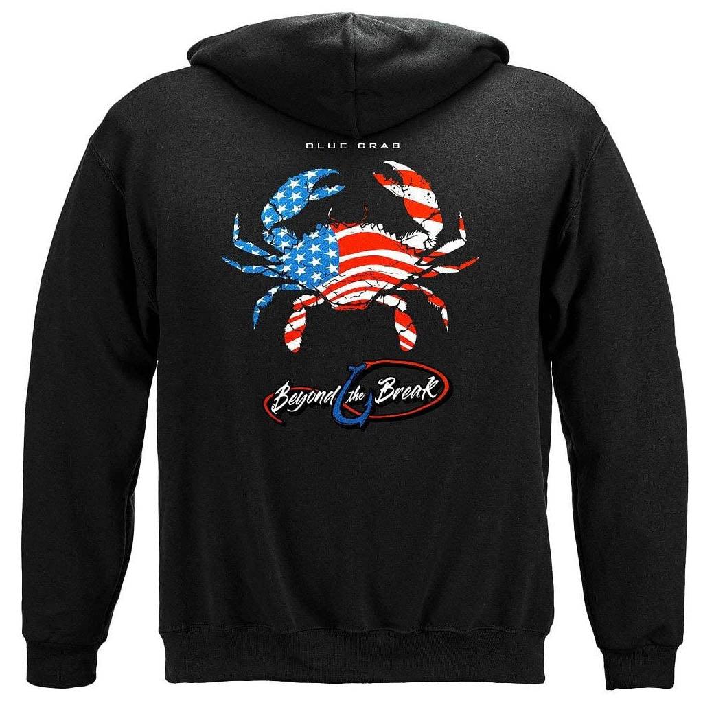 United States Patriotic Blue Claw Crab Premium Long Sleeve - Military Republic