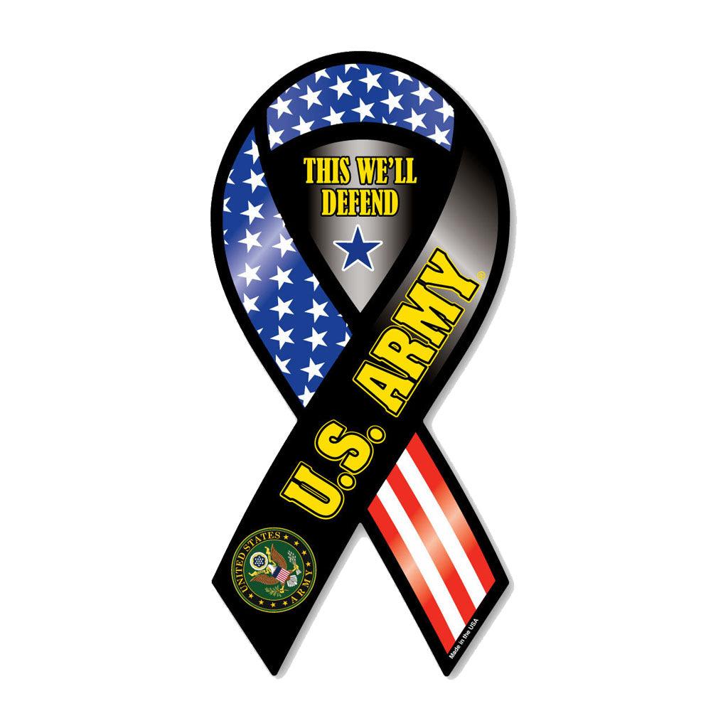 United States Army This We'll Defend Ribbon Magnet (3.88" x 11.5") - Military Republic