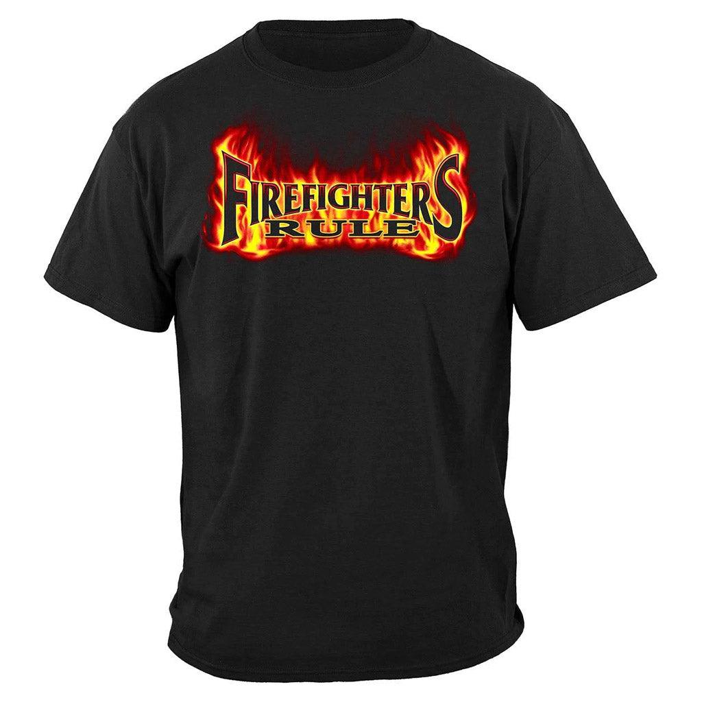 United States Rule Firefighters Premium Long Sleeve - Military Republic