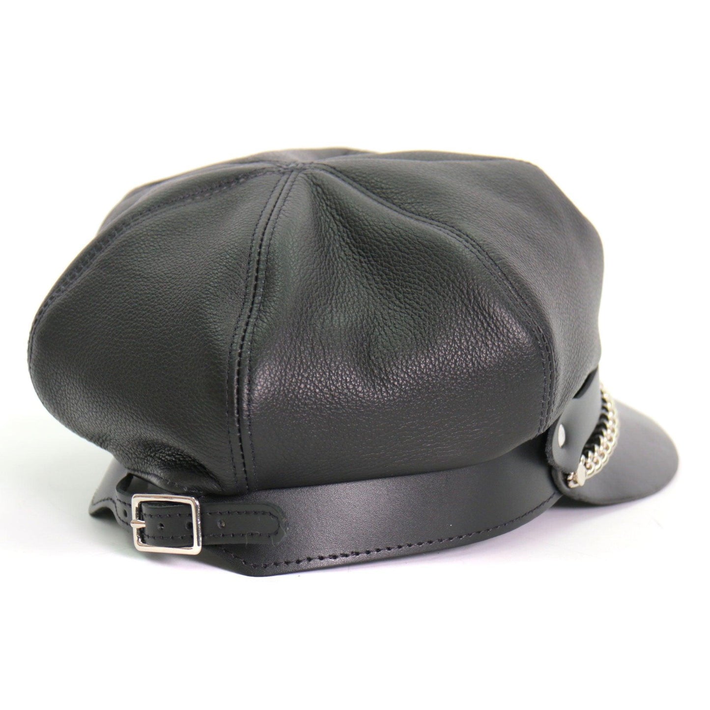 Genuine Leather Section Pie Top Cap - Military Republic
