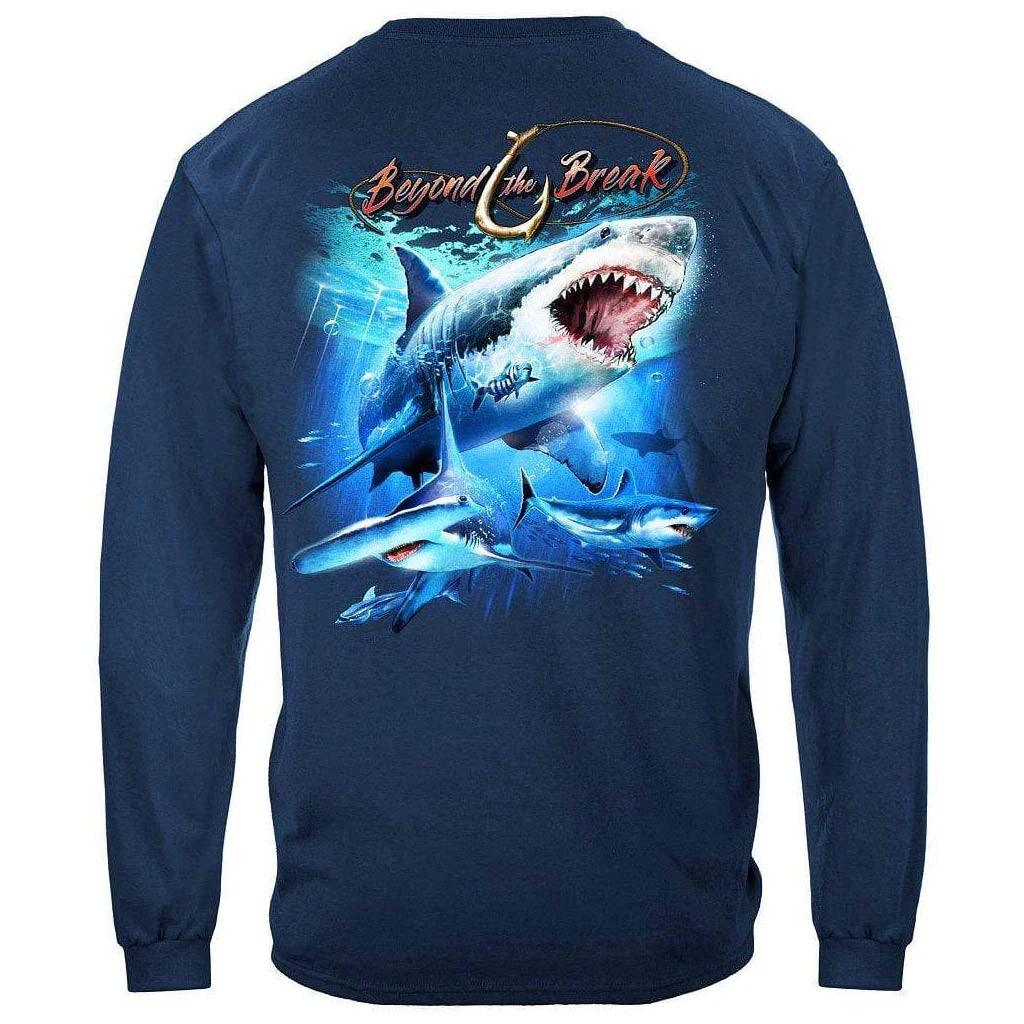 United States Shark Off Shore Fishing Premium Hoodie - Military Republic