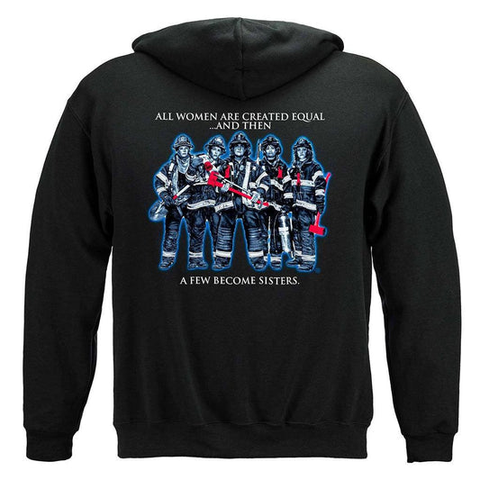 United States Sisterhood Firefighter Premium Hoodie - Military Republic