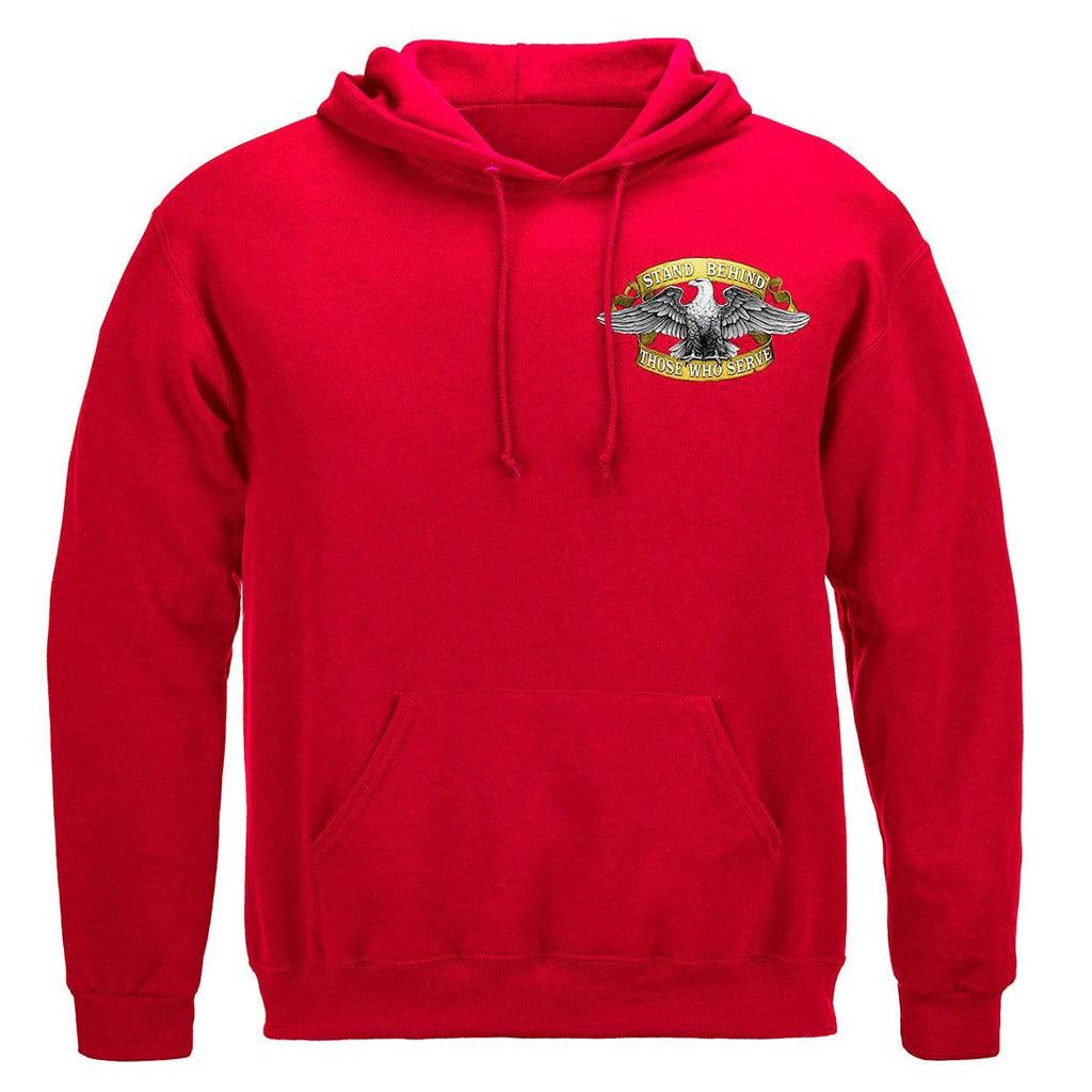 United States Stand Behind Those Who Serve Premium T-Shirt - Military Republic