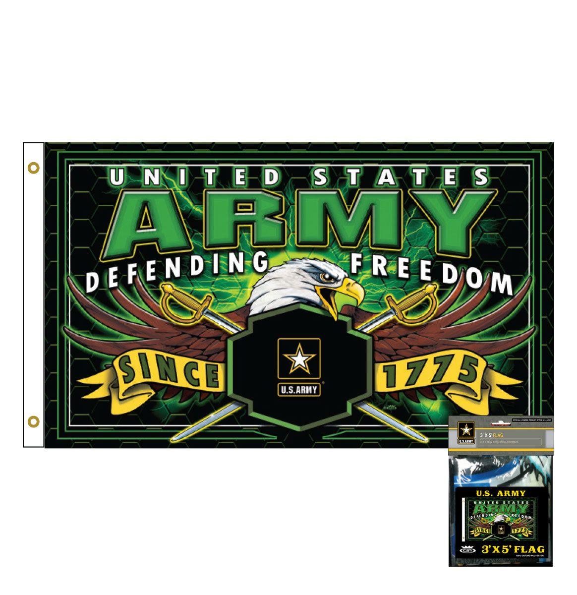 Strike Force U.S. Army 3' x 5' Polyester Flag - Military Republic