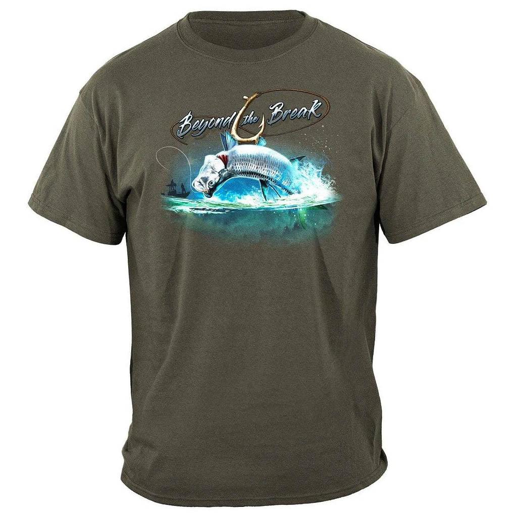 United States Tarpon Attack Flat Fishing Premium Long Sleeve - Military Republic