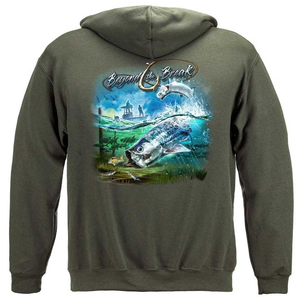 United States Tarpon Attack Flat Fishing Premium Long Sleeve - Military Republic