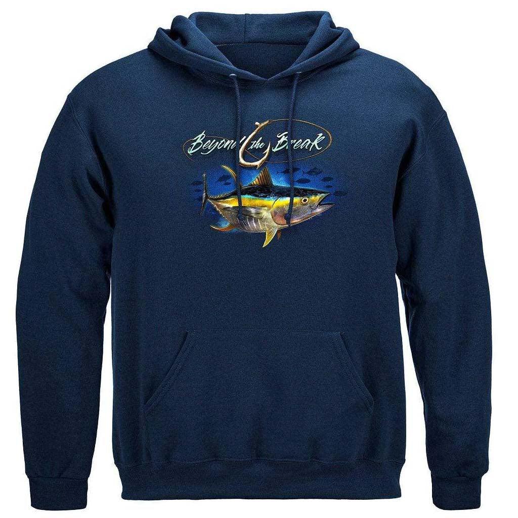 United States Tuna Time Off Shore Fishing Premium Hoodie - Military Republic
