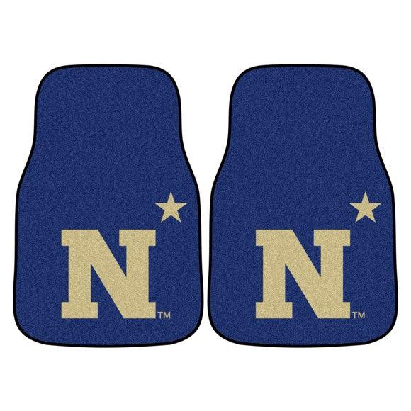 U.S. Naval Academy 2 Piece Carpet Car Mat Set - Military Republic