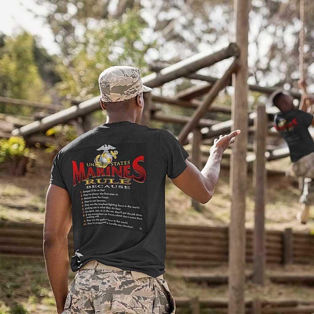 USMC Marines Rule T-Shirt - Military Republic