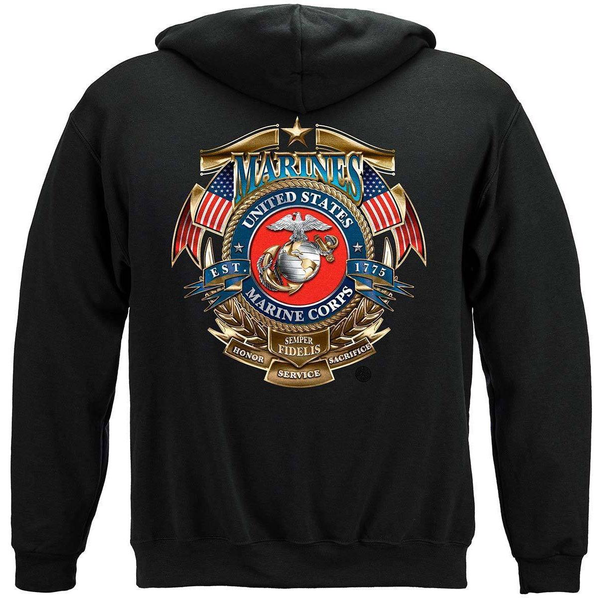USMC Badge Of Honor Premium Long Sleeves - Military Republic