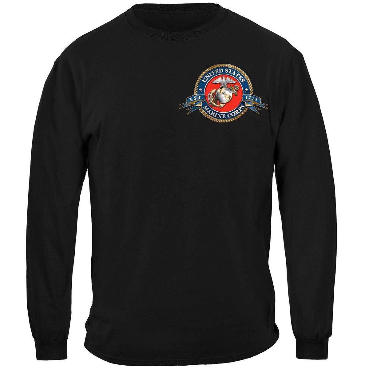 USMC Badge Of Honor Premium Long Sleeves - Military Republic
