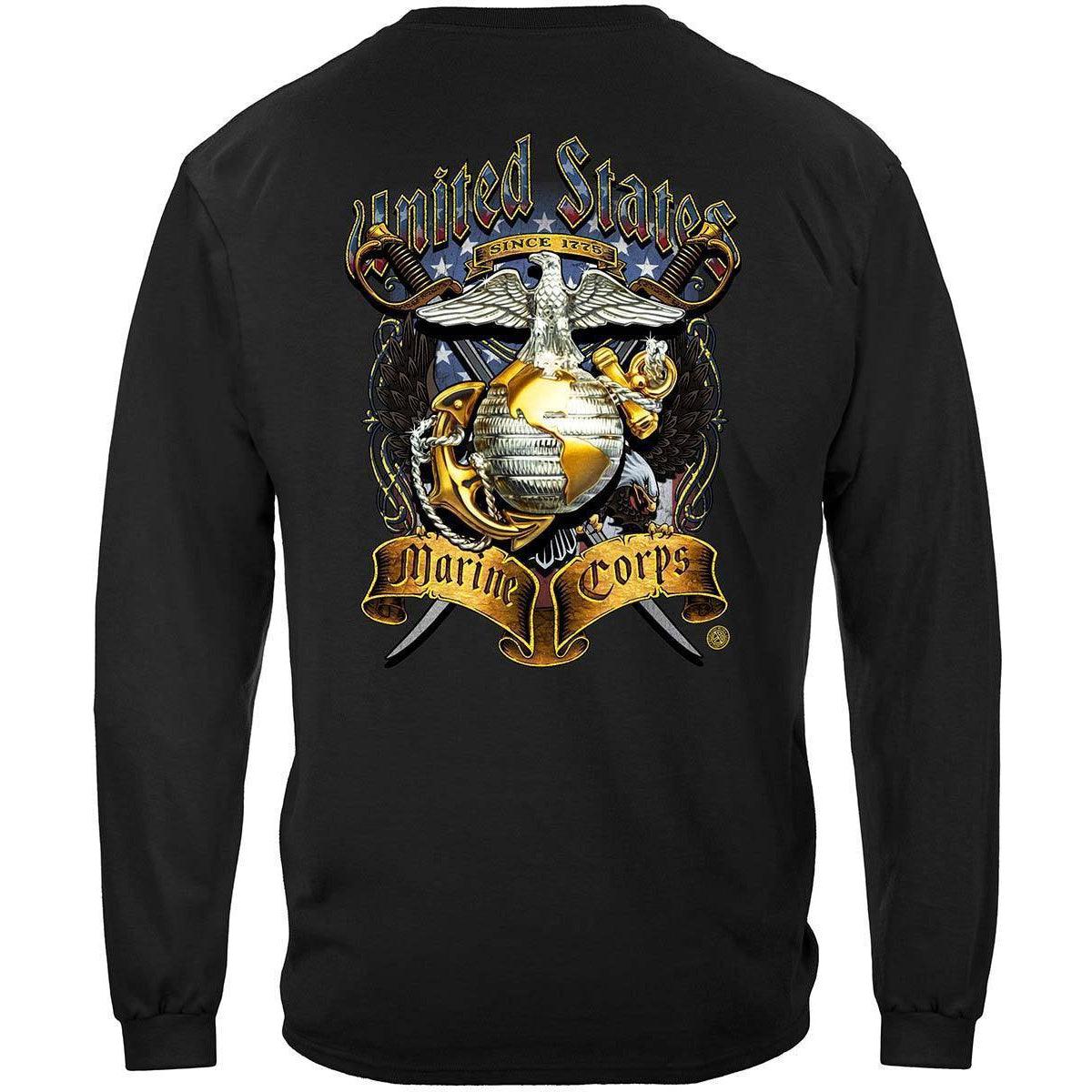 USMC Crossed Swords T-Shirt - Military Republic