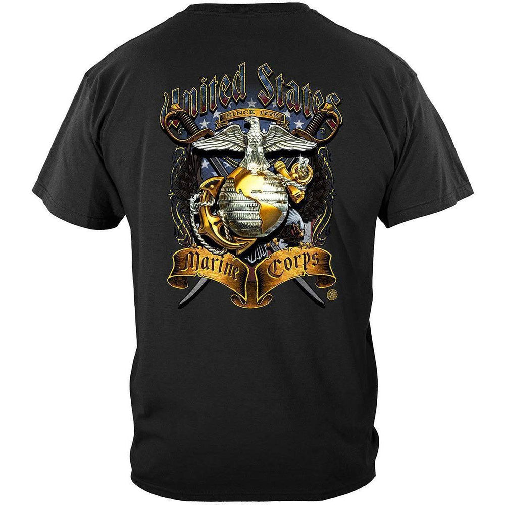 USMC Crossed Swords T-Shirt - Military Republic
