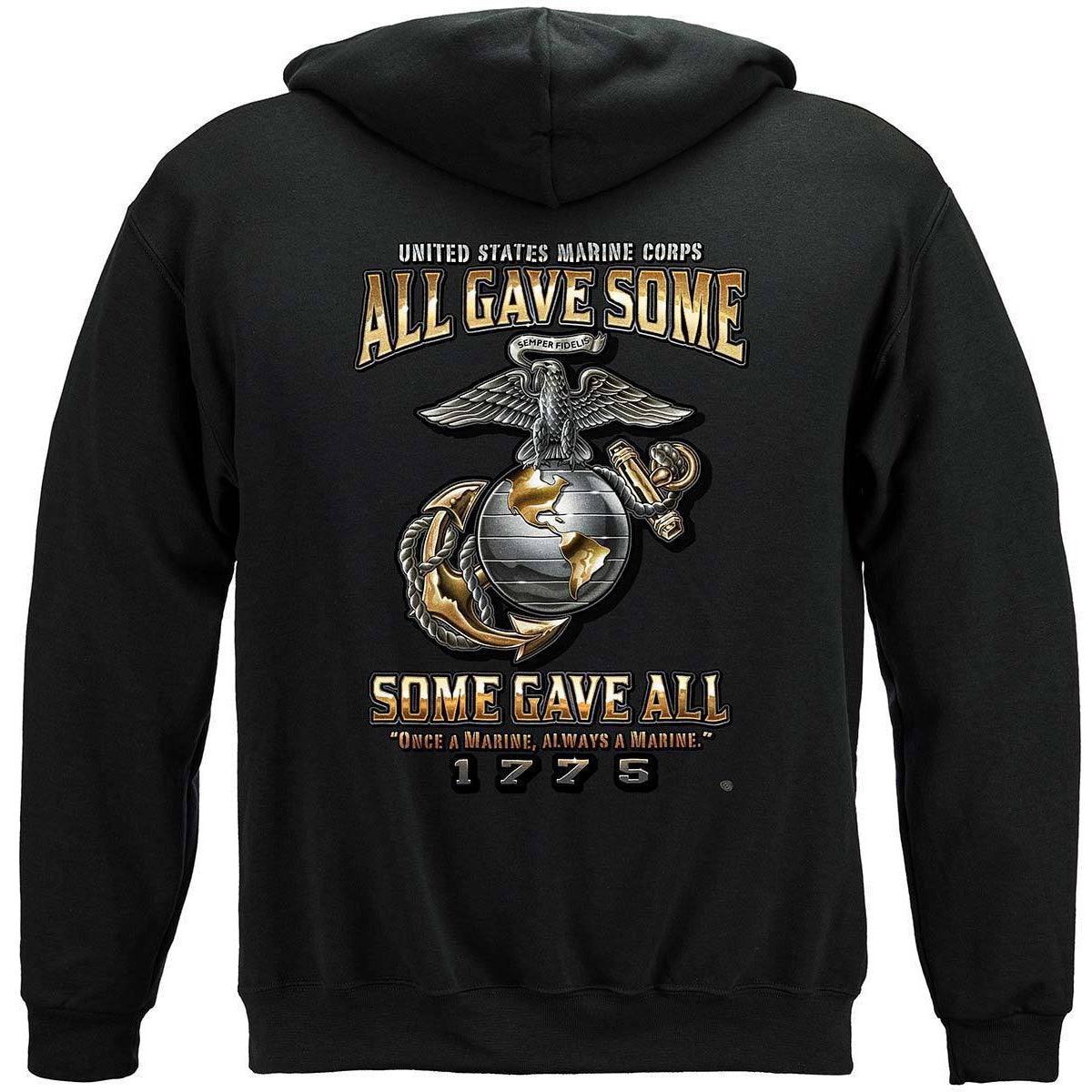 USMC Marine Corps All Gave Some Premium Hoodie - Military Republic