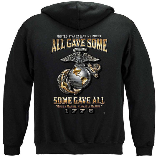 USMC Marine Corps All Gave Some Premium Hoodie - Military Republic
