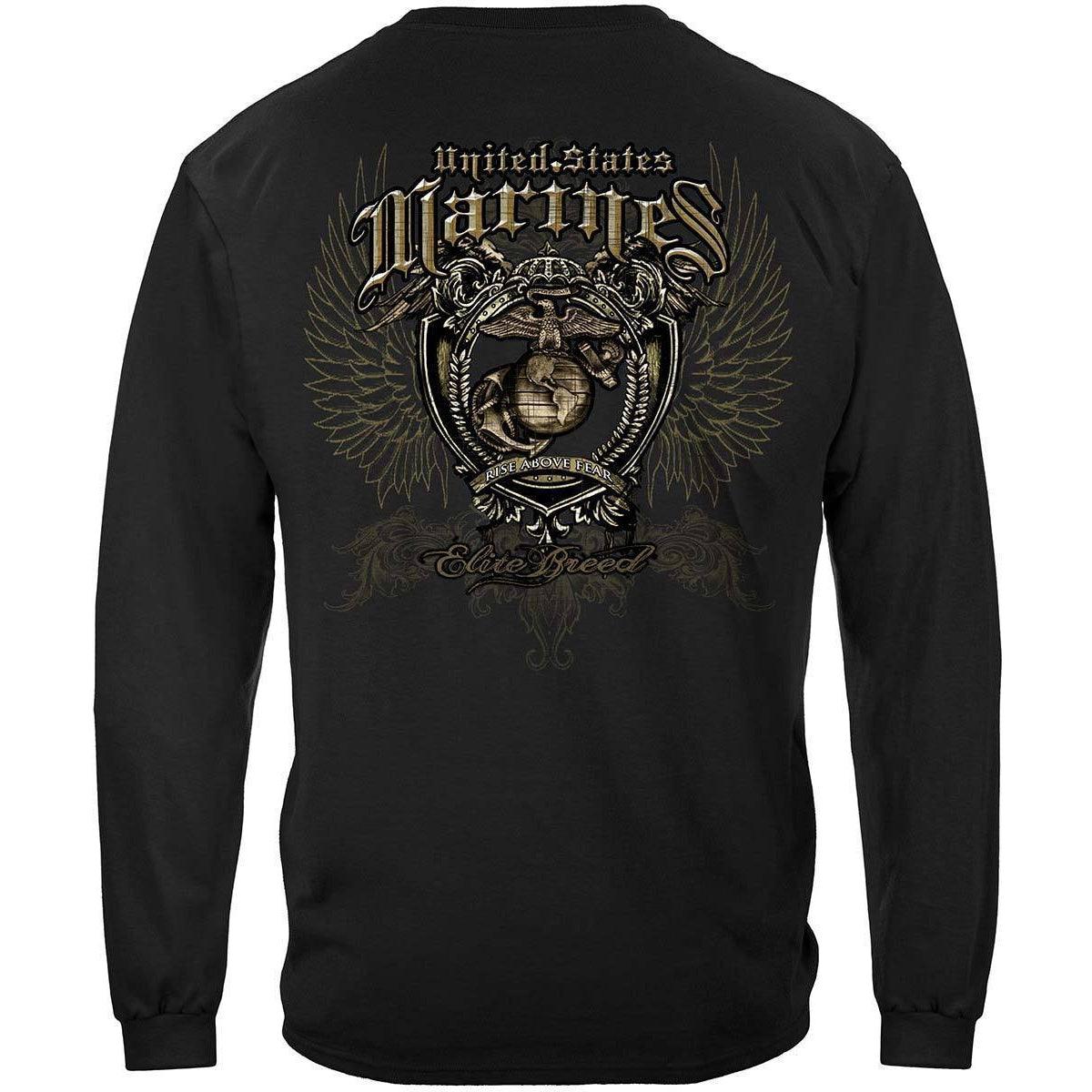 USMC Rise Above Your Fear Elite Breed T-Shirt - Military Republic