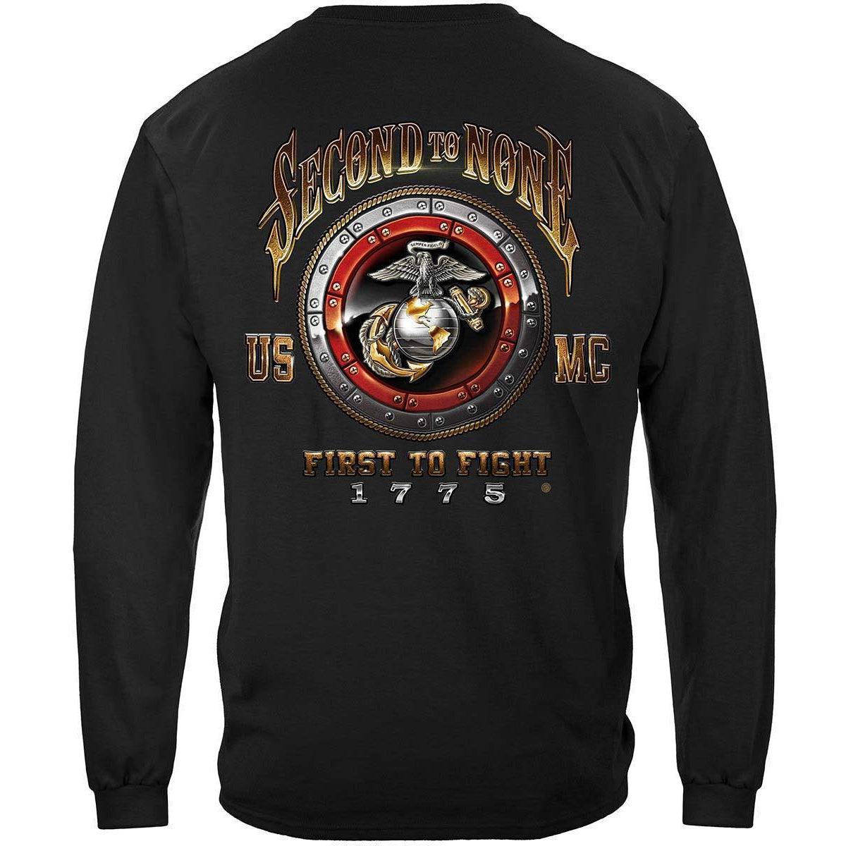 USMC Second To None T-Shirt with EGA Logo - Military Republic