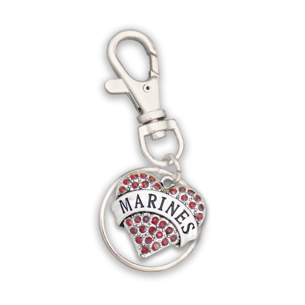 U.S. Marines Heart Key Chain - Military Republic