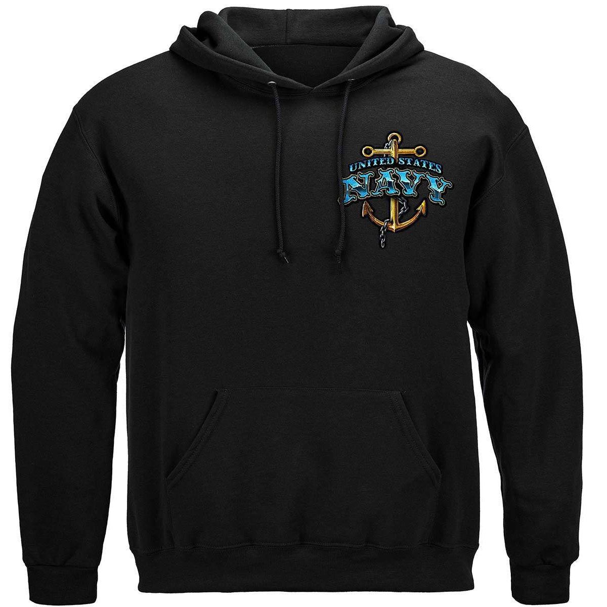 US NAVY Vintage Tattoo Battle Schooners United States Navy USN Premium Long Sleeve - Military Republic