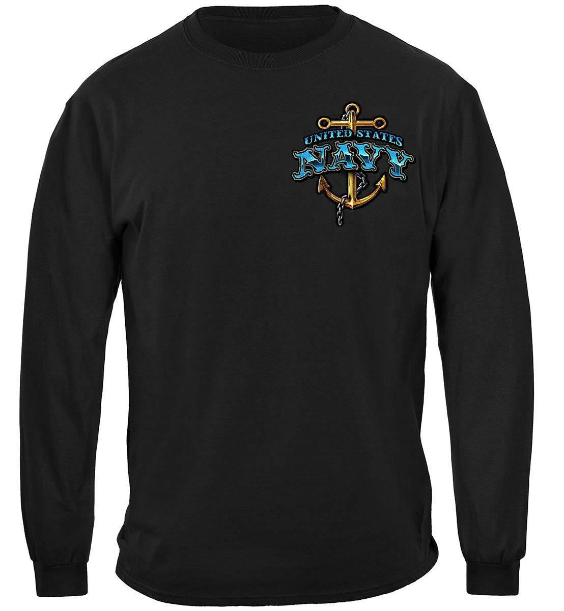 US NAVY Vintage Tattoo Battle Schooners United States Navy USN Premium Hoodie - Military Republic