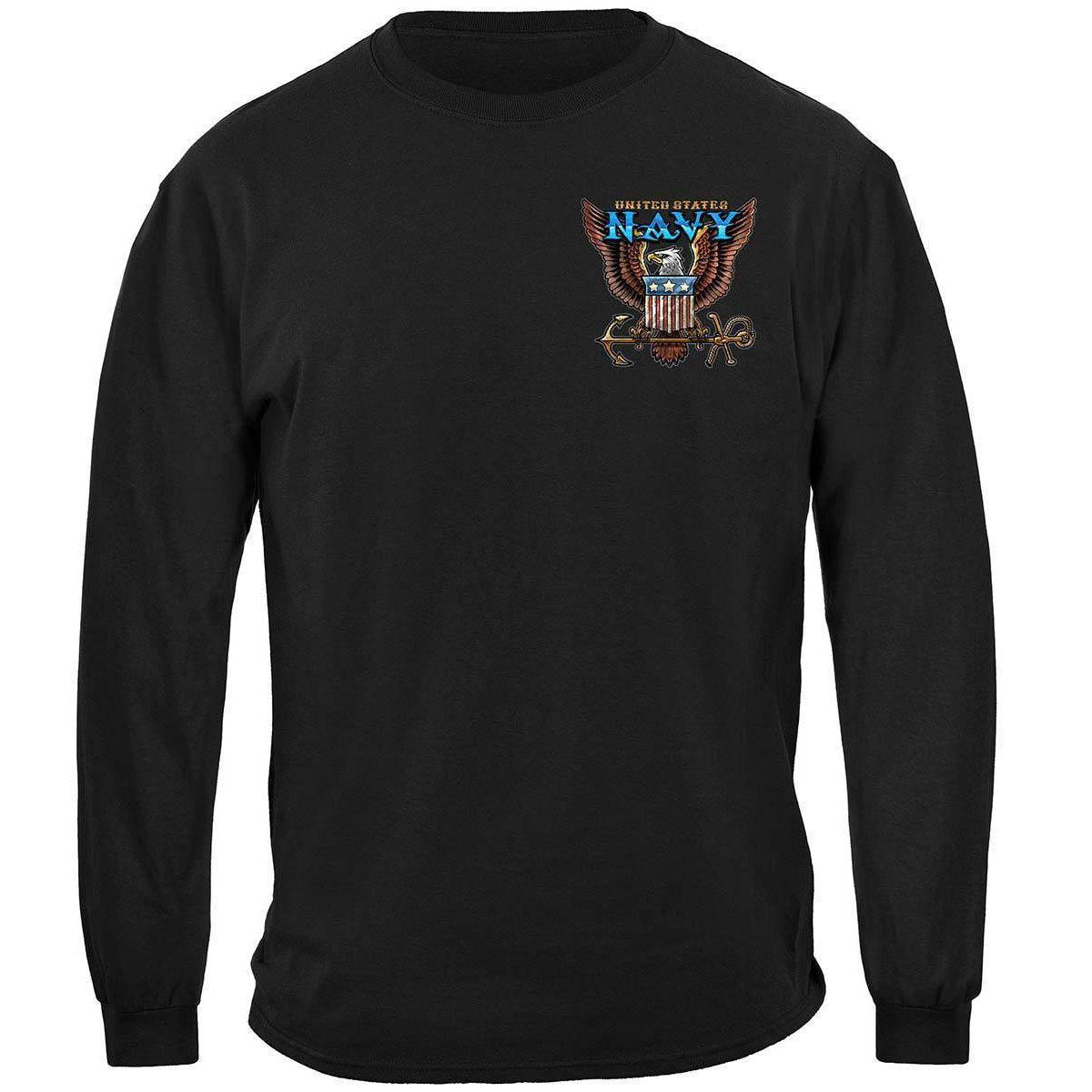 US NAVY Vintage Tattoo Classic Logo United States Navy USN Premium Hoodie - Military Republic