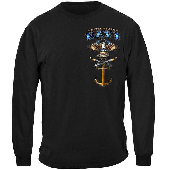 US NAVY Vintage Tattoo United States Navy USN Premium Long Sleeve - Military Republic