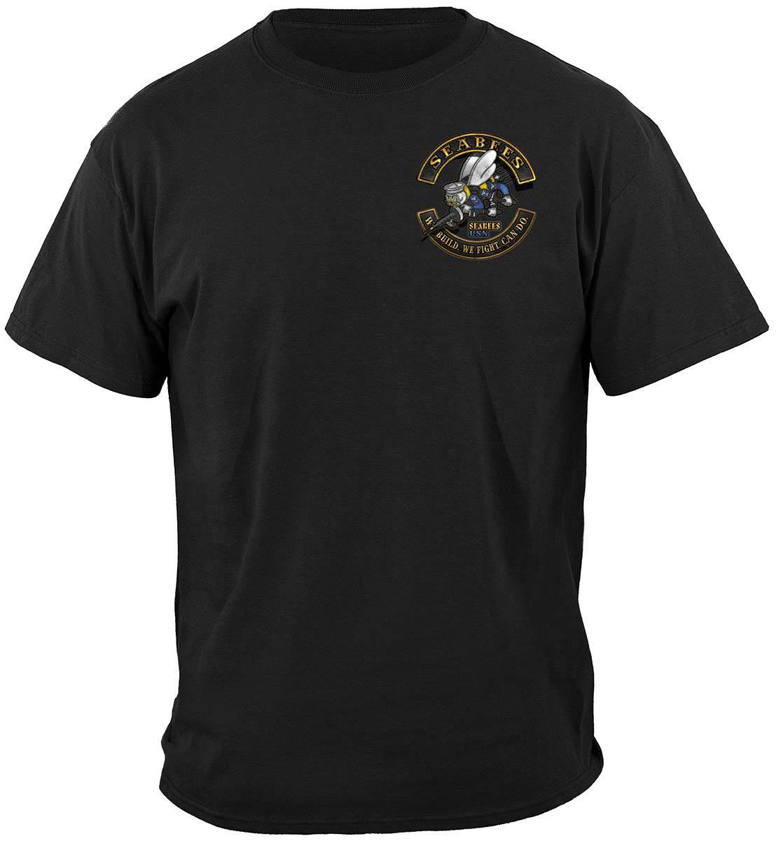 USN US NAVY Sea Bees Biker MC Premium Hoodie - Military Republic