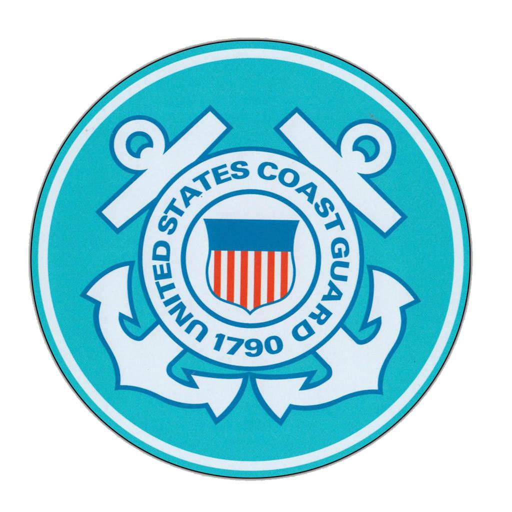 United States Coast Guard 1790 Magnet Round 5" - Military Republic