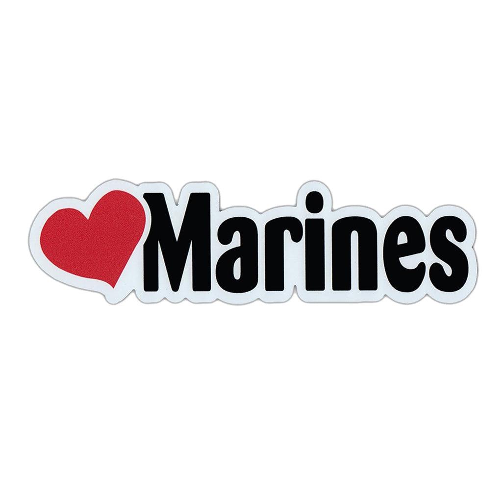 United States Marine Love Marines Word Magnet 2" x 7" - Military Republic