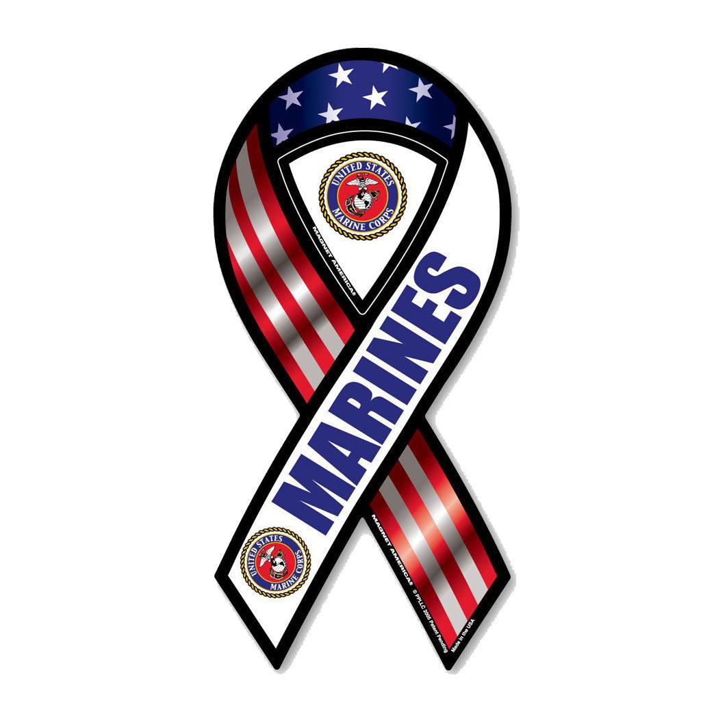 United States Marine USMC United Magnet Ribbon 4" x 8" - Military Republic