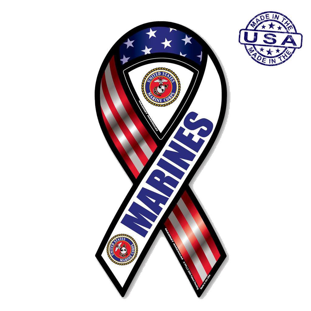 United States Marine USMC United Magnet Ribbon 4" x 8" - Military Republic