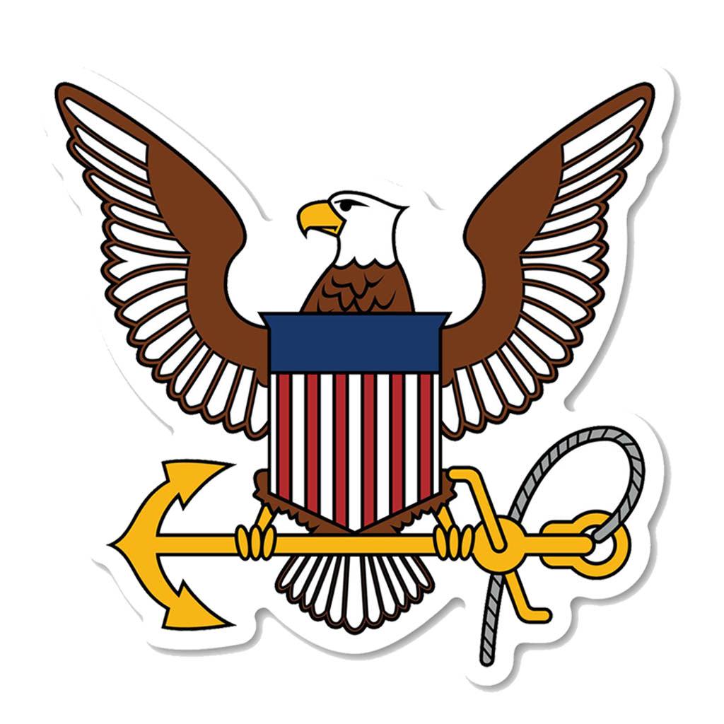 United States Navy Logo Magnet 4.75" x 4.75" - Military Republic