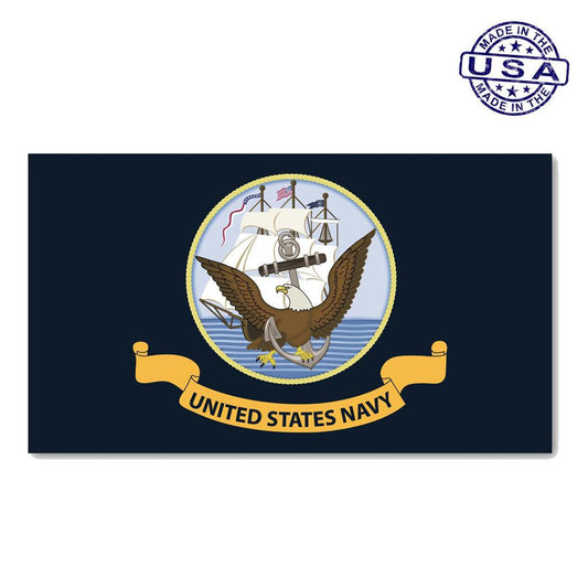 United States Navy Magnet Flag 7" x 4" - Military Republic
