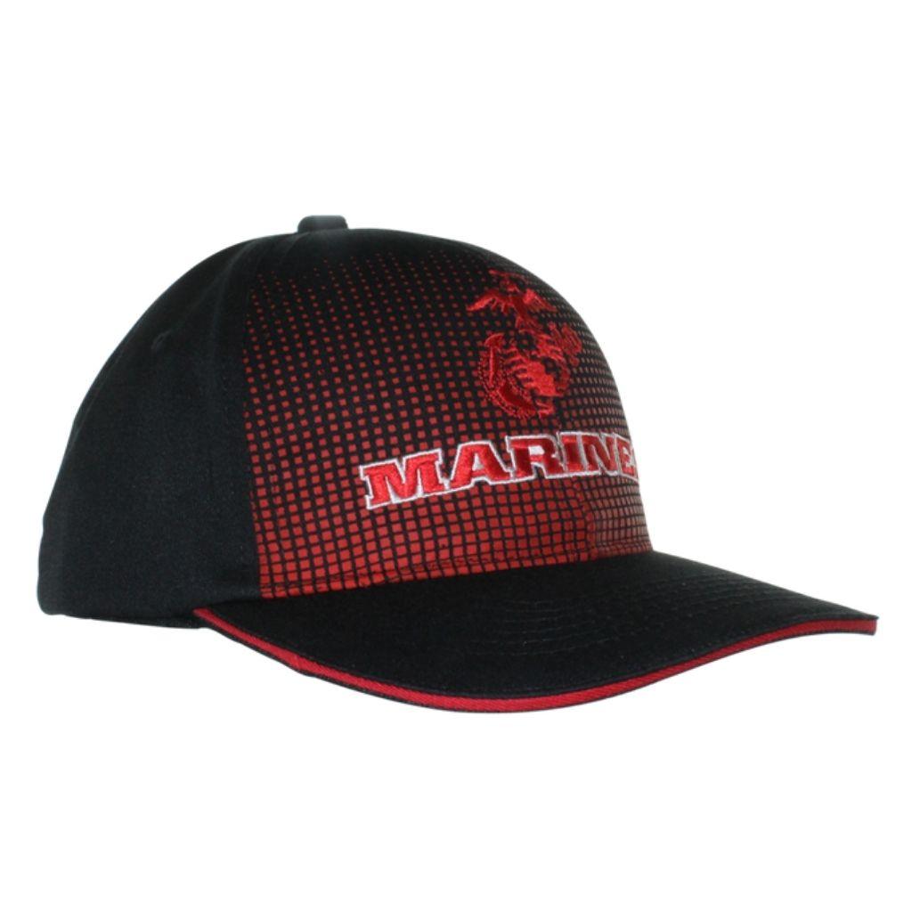 United States Marines Dotted Black Cap - Military Republic