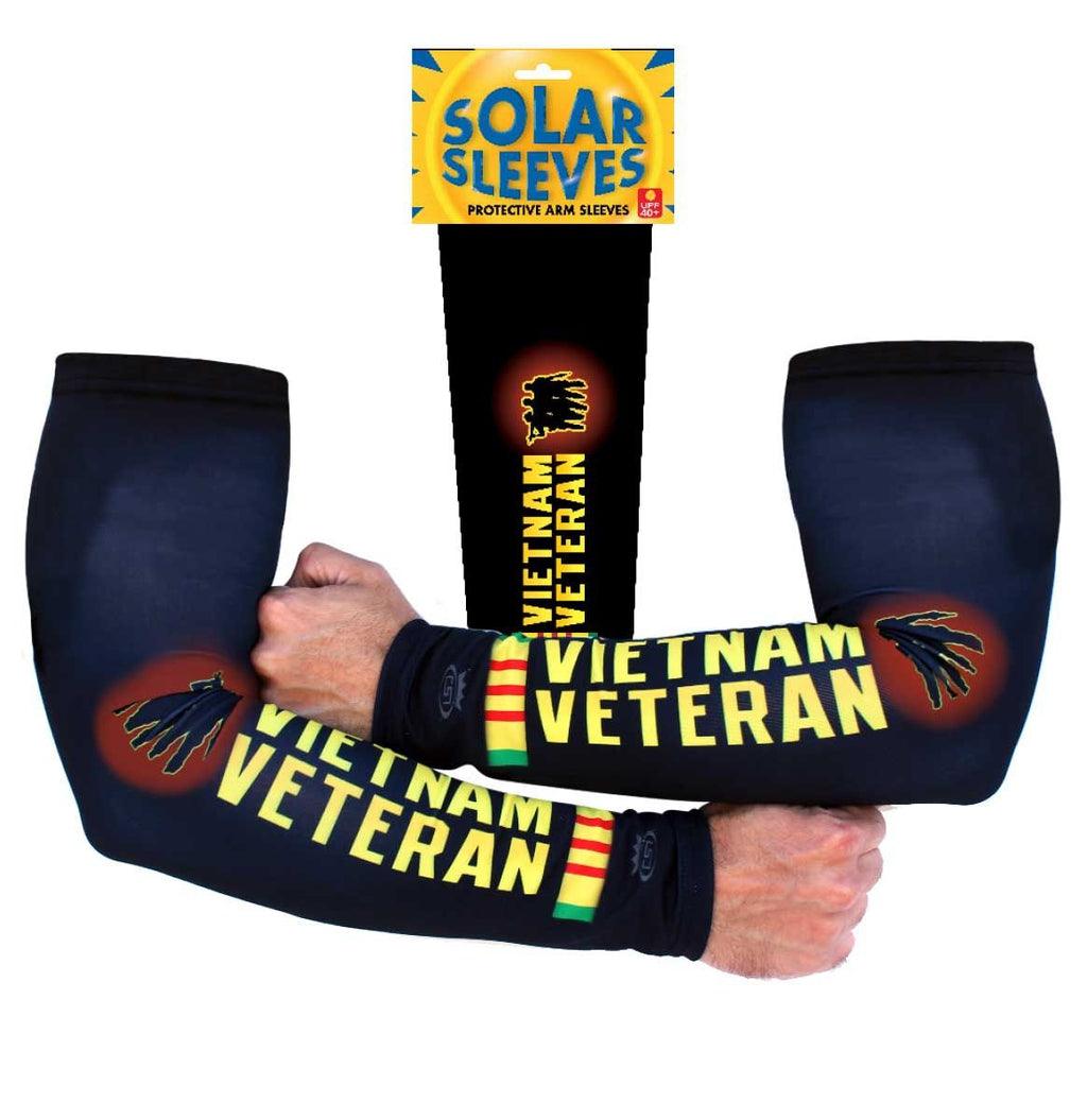 Vietnam Veteran Dark Black/Blue Solar Sleeves - Military Republic