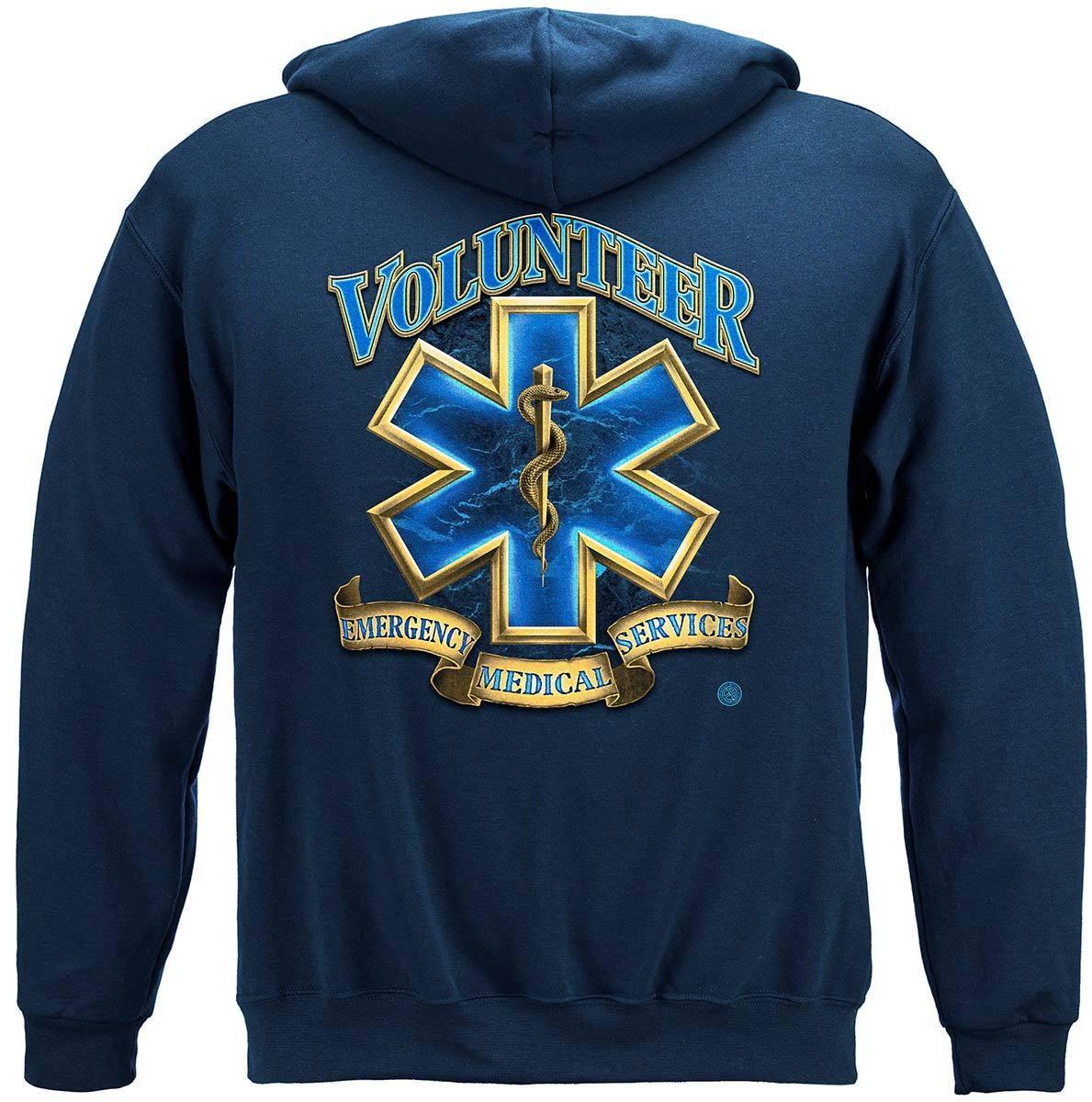 Volunteer EMS Gold Shield Premium Hoodie - Military Republic